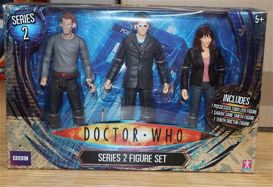 Doctor Who - Character Options - poseable action figures; 18 carded blister packs and latter boxed (19)